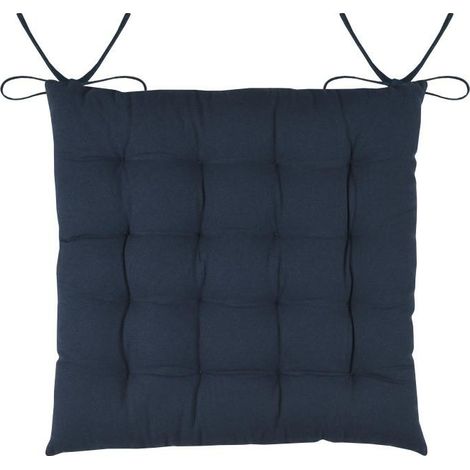 DUO Stuhlkissen 38x38 marineblau