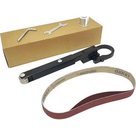 Adaptateur de tête de ponceuse à bande abrasive pour le travail du bois (1/5)
