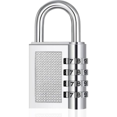 Cadenas à combinaison pour casier de salle de sport,Serrure à code à 4 chiffres,Cadenas,Serrure à combinaison,Serrure à numéro résistante aux intempéries pour porte de cave,Cadenas à combinaiso (1/5)