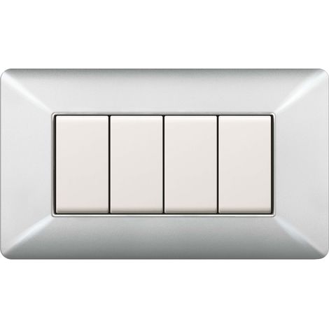 PLACCA EASY MATIX ALLUMINIO CHIARO 4P- 1,0 pz