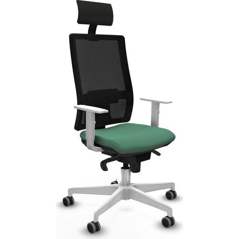 Piqueras y Crespo 4B026G1 Chaise de bureau vert émeraude (1/3)