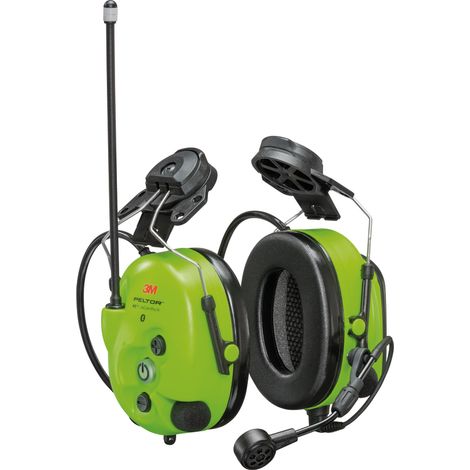3M Peltor WS LiteCom Pro III GB Headset, Avec fixation du casque, Vert fluo, SNR32 dB(A)