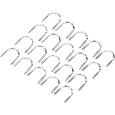 Jeu de 20 vis en U en acier inoxydable 304, M6x33, pièces de machines, outils (1/5)
