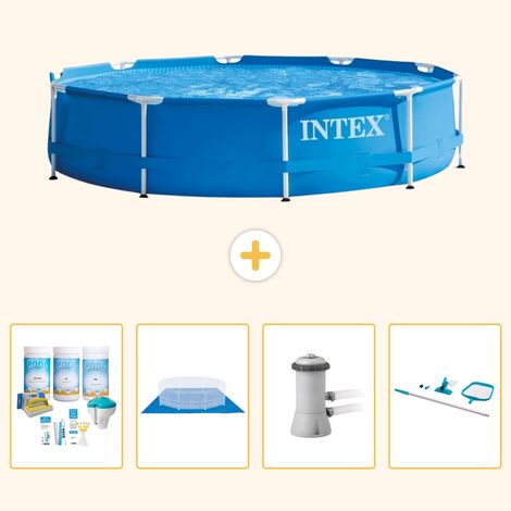 Intex Piscine Tubulaire Ronde - 366x76 cm - 5-pièces  S21007 (1/3)