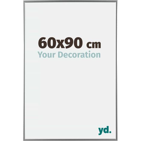 yd. - Cadre photo 60x90 - Argent Brillant - Plastique - Evry