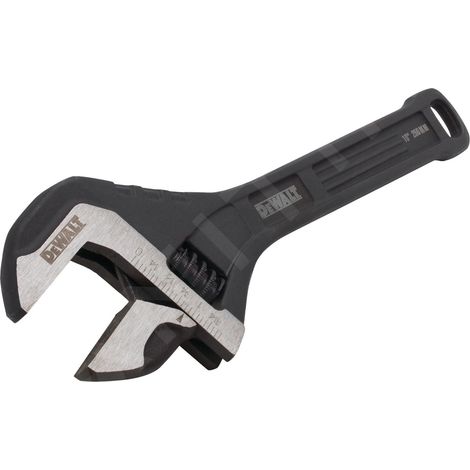 Dewalt – Clé à molette 250 mm – Large ouverture mâchoires – Acier pour fixation précise – Ergonomique pour prise en main confortable