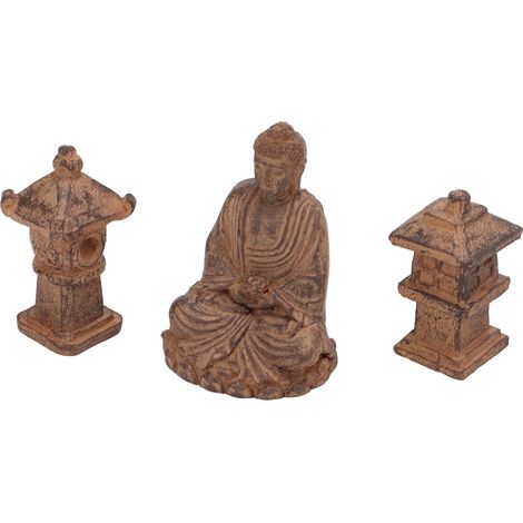 combinaison décorative zen de statue de Bouddha et de phare (1/5)