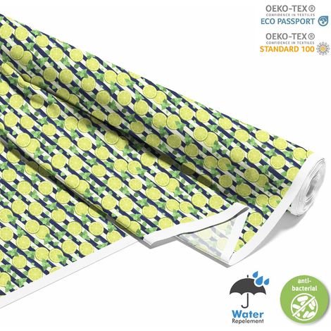 TESSUTI DECORATIVI PER ESTERNI OXFORD - Motivo Limone con Menta (1/5)