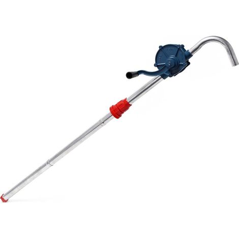 Wiltec Pompe vidange Huile Pétrole Diesel à manivelle – débit 22 l/min – Tube 975 mm, Raccord pour fût G2 – Aspiration et Transvasement pour Garage Atelier Automobile Tondeuse Moto Bat (1/3)