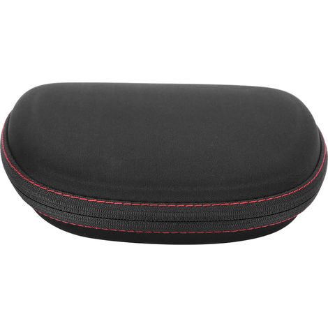 Housse de protection en nylon pour casque audio sans fil, étui de transport compact noir (1/5)