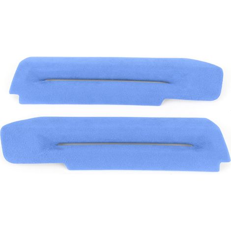 Garniture décorative intérieure de panneau d'accoudoir de porte en daim pour Ford Mustang 2015-2020, bleu ciel (1/5)