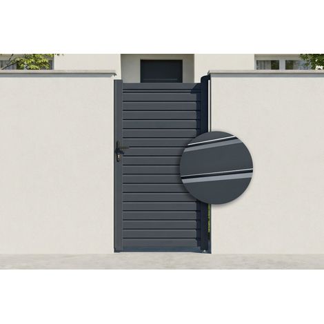 Tor 1m CALANCIA H.180cm graues Aluminium