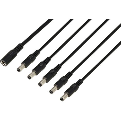 TRU COMPONENTS TC-13232716 CONNECTEUR DC PRISE FEMELLE - FICHE MÂLE 5.5 MM 2.1 MM 41.2 CM 1 PC(S) (1/3)