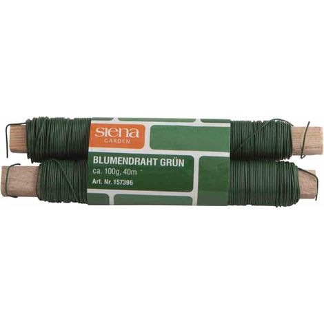 Blumendraht grün 100 g 2 Stück im Paket, auf Spule (1/2)