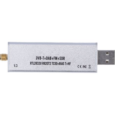 Software-definierter Funkempfänger 100 kHz–1,7 GHz Vollband RTL2832U R820T2 TCXO BIAS T HF SMA SDR (1/5)