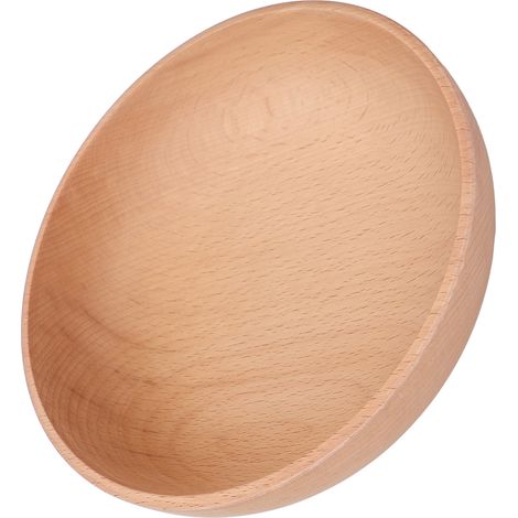 Runde Holzschale, große Tischschale aus Massivholz für den Heimgebrauch (1/5)