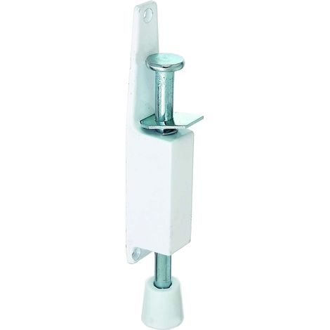 Alberts 417666 Fermaporta, per porte interne, verniciato bianco, 180 mm