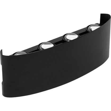 Toolight Fassadenleuchte Wandleuchte Led Jnh041-8g Black (1/5)