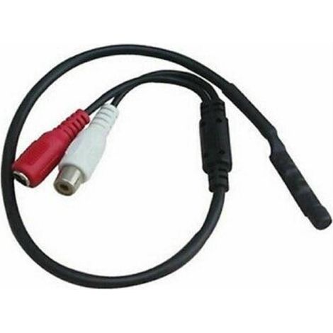 MaxTech - Microfono Per Telecamera Videosorveglianza Monitor Dvr Audio 25 Cm 12v Mic-10 - (1/2)