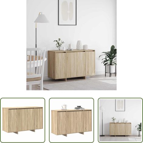 vidaXL Buffet bois - Buffet Chêne sonoma 120 x 41 x 75 cm Bois d'ingénierie (1/5)