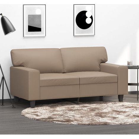 2-Sitzer-Sofa Cappuccino-Braun 120 cm Kunstleder vidaXL (1/5)