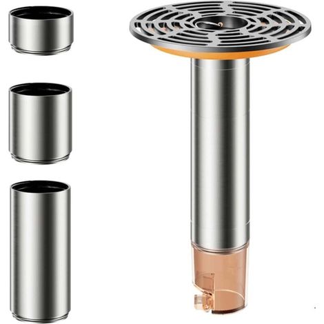 Clapet Anti Odeur, Clapet Anti Odeur Douche avec Fermeture Automatique, avec 4 Tubes de Hauteur Variable, 27-58 mm Anti Odeur Douche, pour Utilisation dans Les Cuisines, Salles de Bain (1/5)