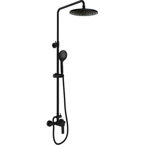 Conjunto de Ducha Monomando Extensible GO2 Negro CLEVER (1/2)