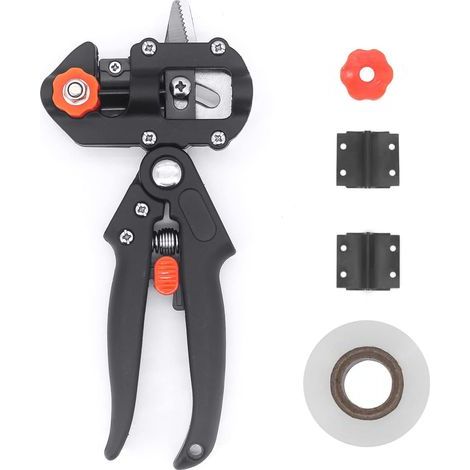 Kit D'outils de Taille pour Greffes, Sécateur Professionnel pour Arbres Fruitiers Avec Ruban de Greffe pour La Taille Des Branches D'arbres Fruitiers (1/5)