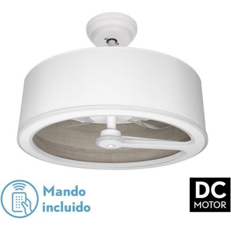 Ventilatore Tatiana DC 110W Bianco/Grigio Legno 3 Pale 9350 lm 62 cm 3CCT Telecomando (1/3)