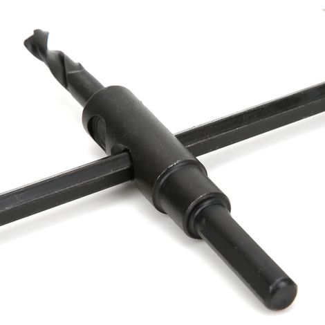 Schwarze Lochsäge aus Aluminiumlegierung für die Holzbearbeitung, Flugzeugtyp, 30–200 mm (1/5)