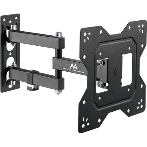 Maclean MC-700N TV-Monitor-Wandhalterung, universell, max. VESA 200x20, 23"-43", 30kg, schwarz, ausziehbar, neigbar, für kleine Fernseher (1/5)