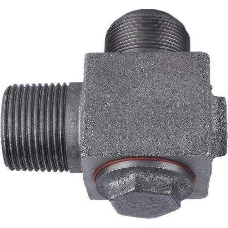 Clapet anti-retour unidirectionnel en fonte, coude de 10 mm, pour compresseur d'air (pièces détachées). (1/5)