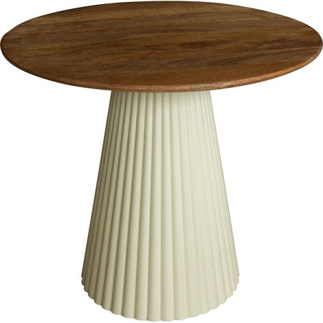 Meuble d'appoint en bois de manguier et pieds en métal, FJORD (1/5)