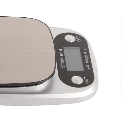 Elektronische Küchenwaage mit Digitalanzeige, kompakt, für Backen und Kochen, 10 kg, 1 g
