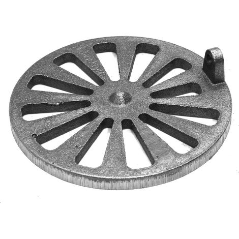 Grille à cendres pour poêles à cheminée Komba – fonte – dimensions 172 x 172 x 10 mm – montage ultra-rapide – usage universel – Kaminxpert