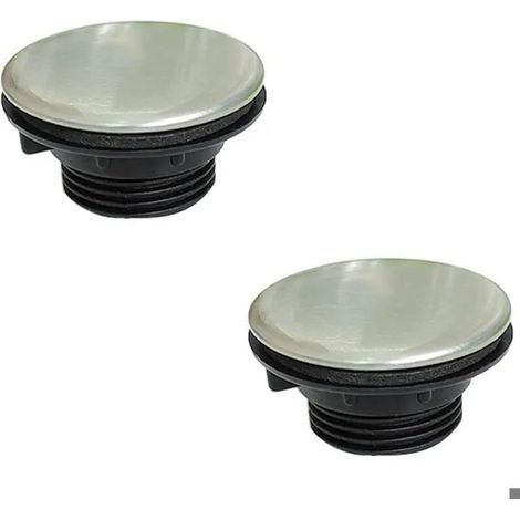 Cache-trou de robinet d'évier de cuisine en acier inoxydable (2 pièces), cache-trou de robinet de cuisine, cache-trou de robinet (1/5)