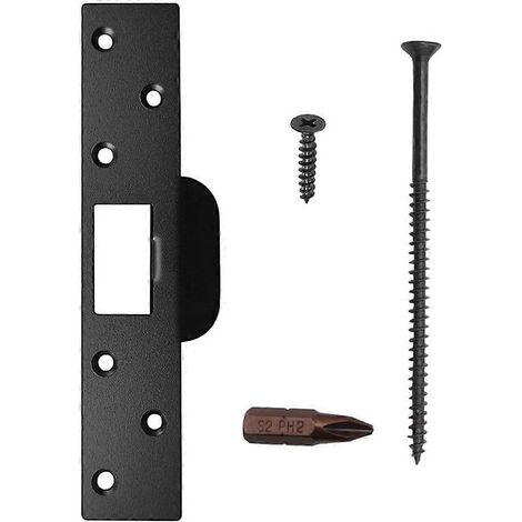 Gâche de porte extra longue de 18 cm (7 pouces), version renforcée, surdimensionnée pour réparer le cadre/la fente/le montant usé (1/5)