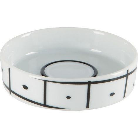 Porte savon Porcelaine VISBY Noir & Blanc Spirella
