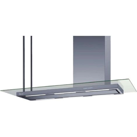 ELEA ISOLA STYLE HOOD WITH GLASS cm 146 Right - Stainless steel - 800 m3/h