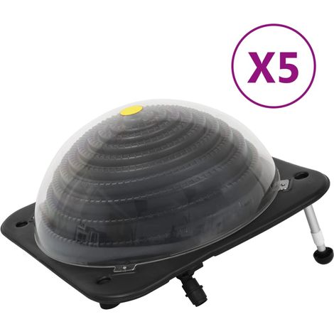 Solarkugel Poolheizung 5 Stk. 75x75x36 cm HDPE Aluminium