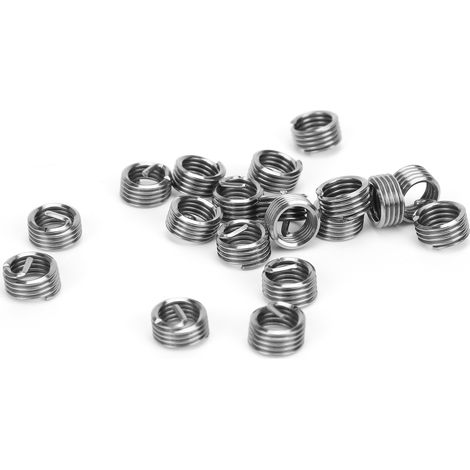 50 Stück Gewindereparatur-Einsätze aus Stahl, Drahtschutzhülse, Hardware-Zubehör M8 x 1,251D (1/5)