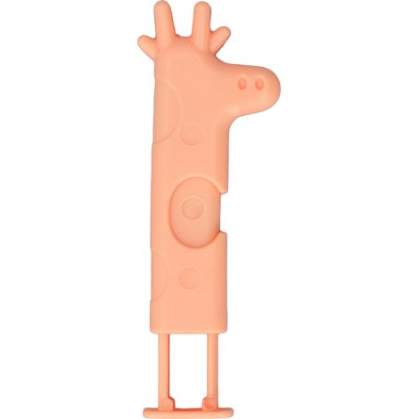 Pinces de Sac Girafe Anti-Humidité - Forte Adhérence pour Conservation Alimentaire, Snacks et Pain - Orange (1/5)