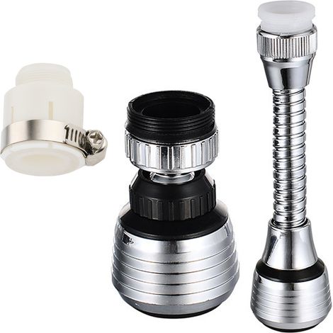 Aérateur de robinet pivotant à 360° pour économiser l'eau, diffuseur, adaptateur de filtre de remplacement pour la cuisine, style : style4