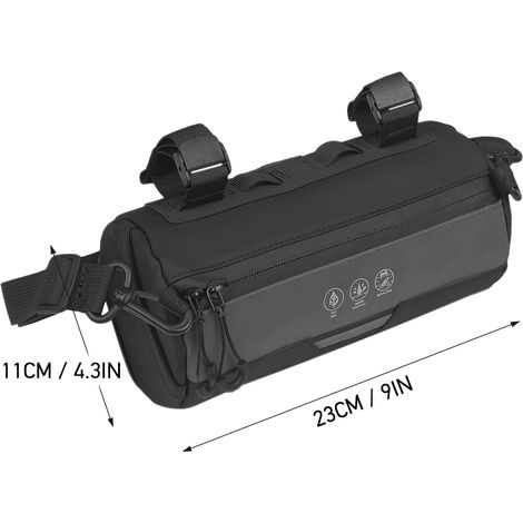 Sac avant de vélo étanche pour guidon de vélo, Pack d'accessoires de cyclisme, sacoche d'épaule pour route et montagne (1/5)