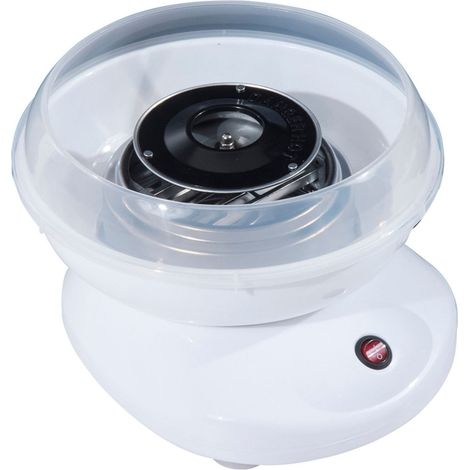 Machine a barbe a papa domestique 550W avec batonnets et cuillere blanc (1/3)