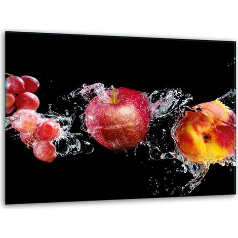 Schneidebrett aus Glas, 40x30 cm, Obstkorb (1/5)