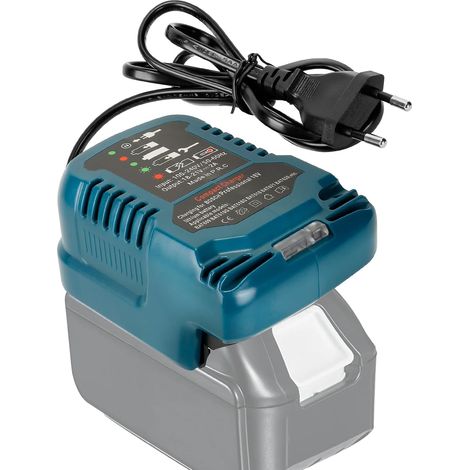 Ersatzladegerät für Makita Professional 18V Akku, tragbares Schnellladegerät mit LED-Anzeige für Makita 18V Akku BL1815N BL1830 BL1840 BL1850B BL1860 (für Makita) (1/5)