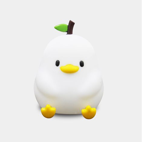 Veilleuse Silicone Poire, Lampe Tactile Adorable pour Enfants, Minuterie, Lumière Ambiance Chevet, 1.5 Lumière Chaude + 7 Couleurs (1/5)