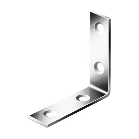 Equerre de fixation 120x120x2mm bleu Galva (Par 50)