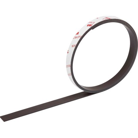 TOOLCRAFT 92013c158 Magnetklebeband Anthrazit (L x B) 1 m x 12.5 mm 1 St.